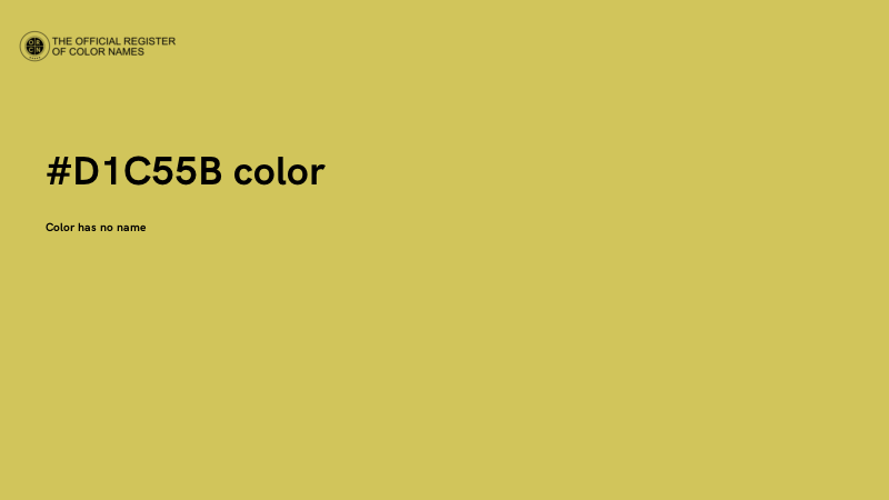 #D1C55B color image