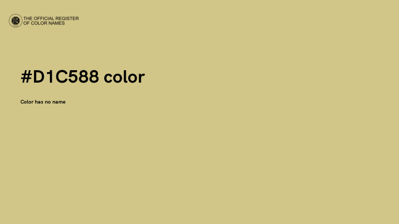 #D1C588 color image