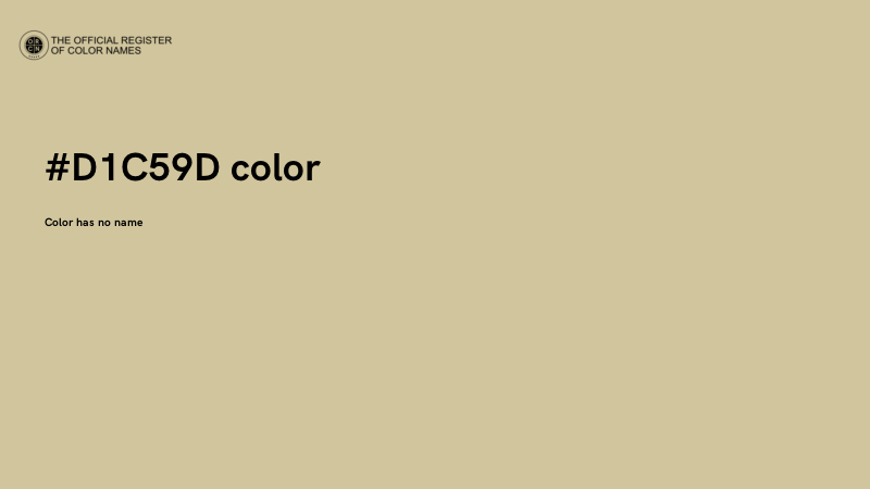 #D1C59D color image
