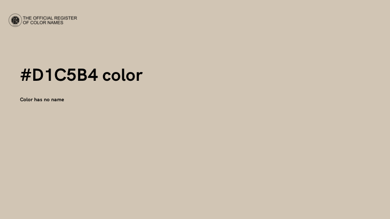 #D1C5B4 color image