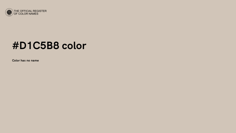 #D1C5B8 color image