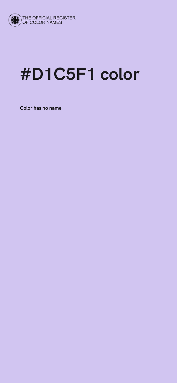 #D1C5F1 color image