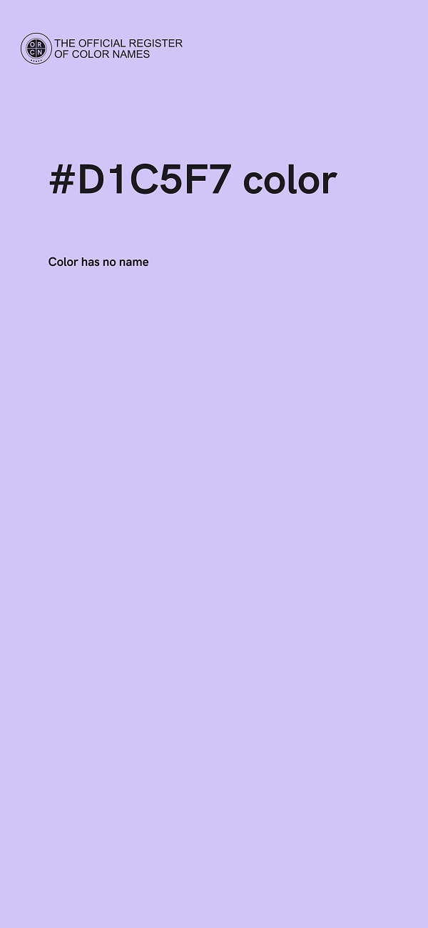 #D1C5F7 color image