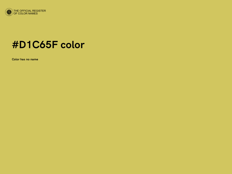 #D1C65F color image