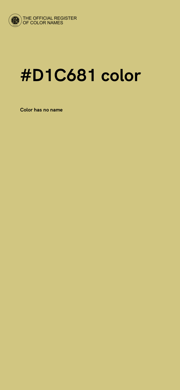 #D1C681 color image