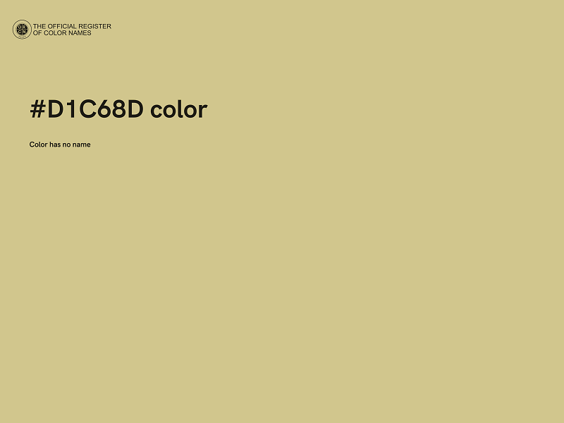 #D1C68D color image