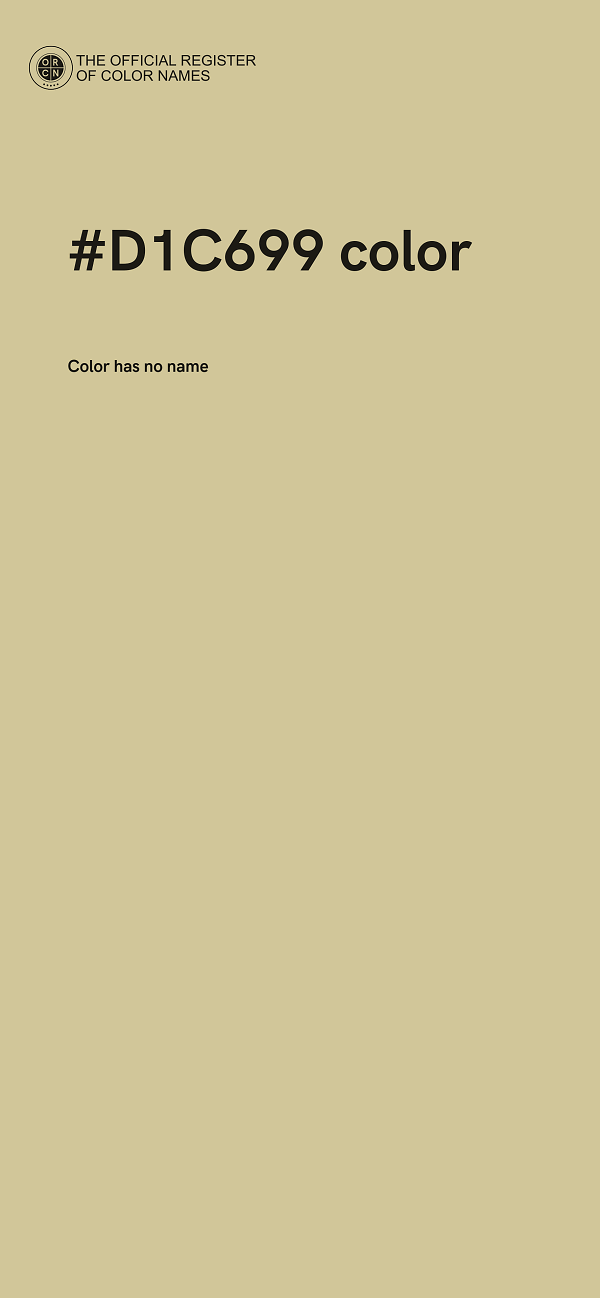 #D1C699 color image