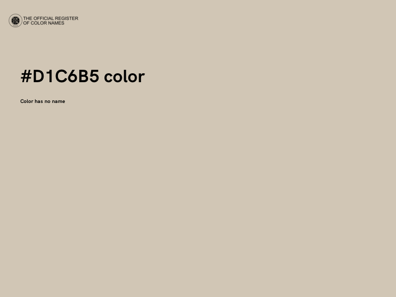 #D1C6B5 color image