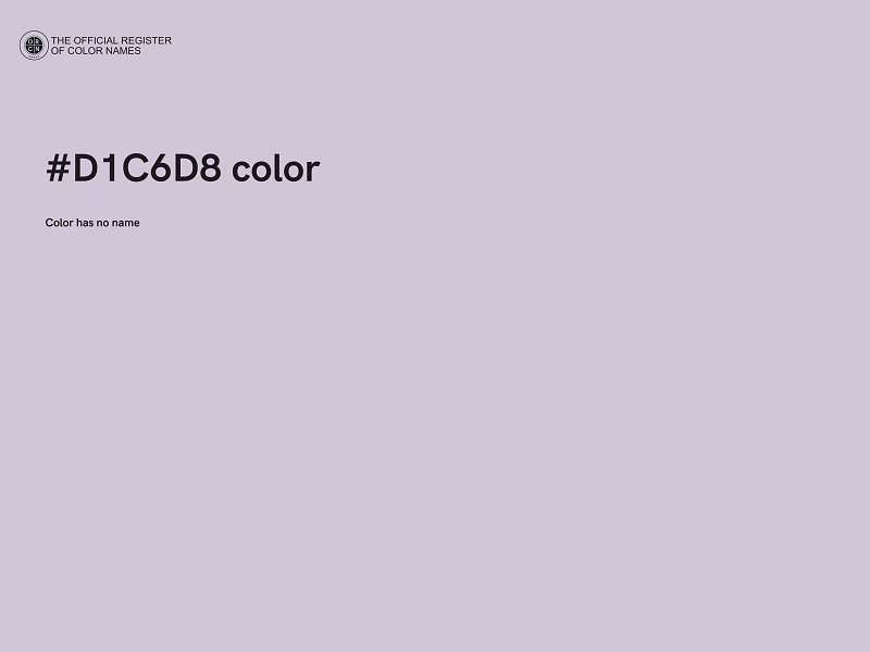 #D1C6D8 color image