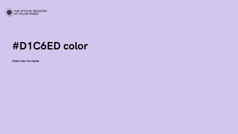 #D1C6ED color image