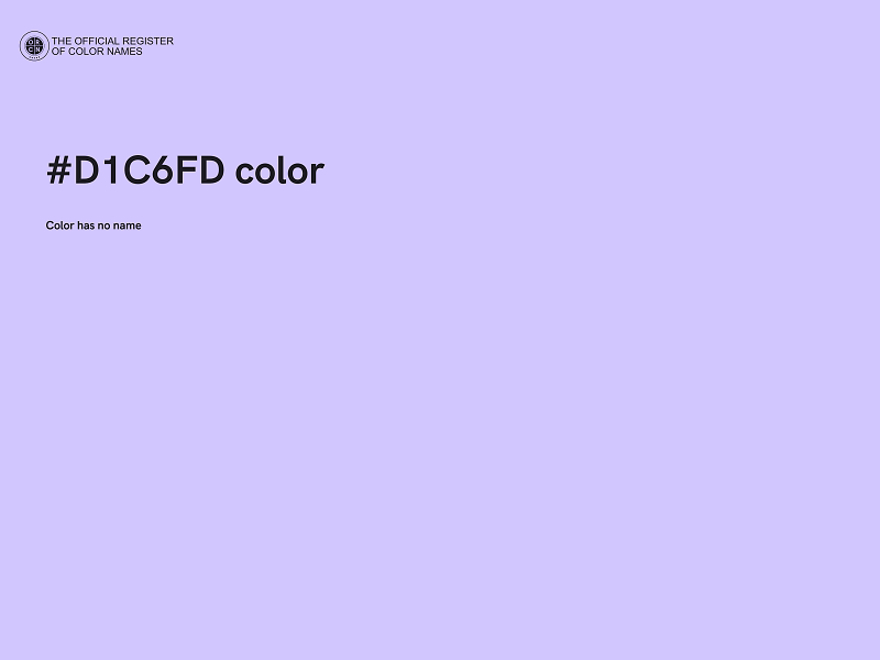 #D1C6FD color image