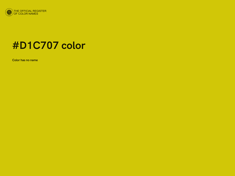 #D1C707 color image