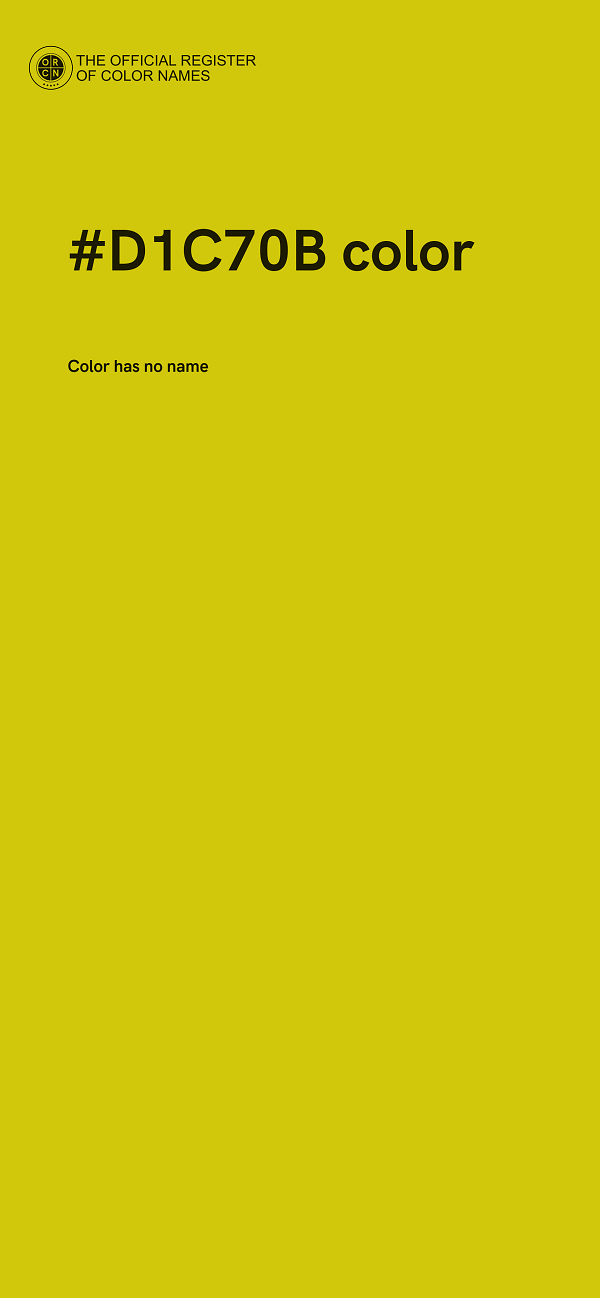 #D1C70B color image
