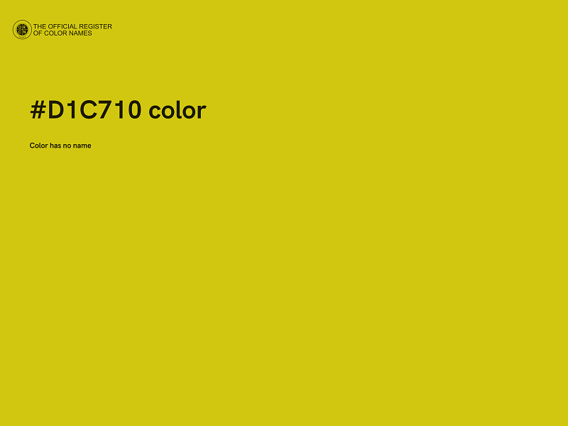 #D1C710 color image