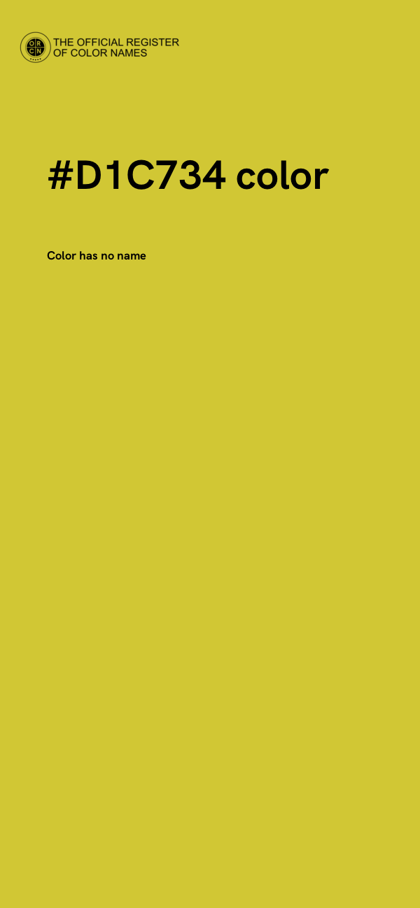 #D1C734 color image