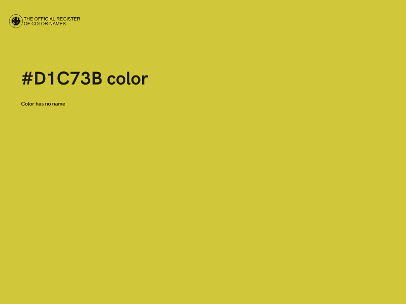 #D1C73B color image