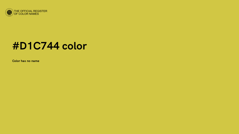 #D1C744 color image