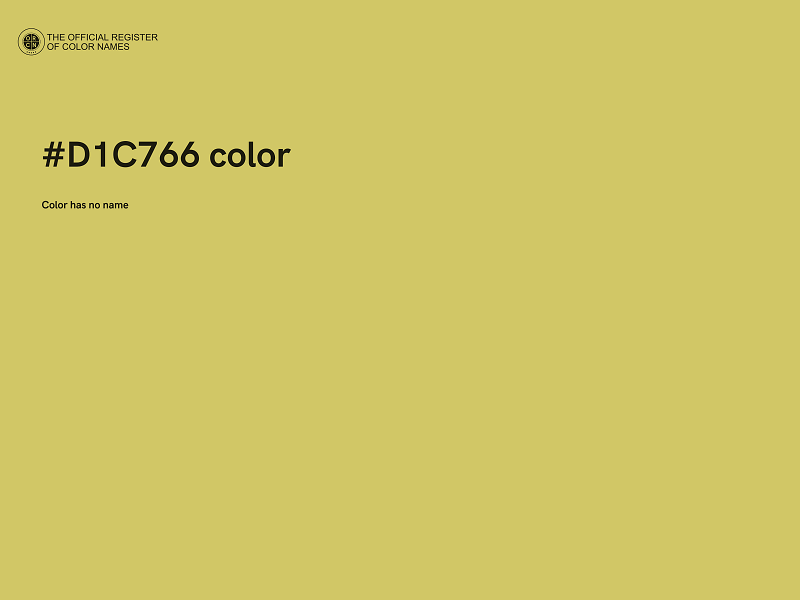 #D1C766 color image