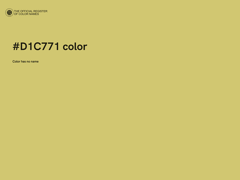 #D1C771 color image