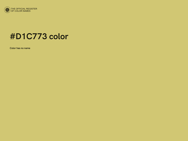 #D1C773 color image