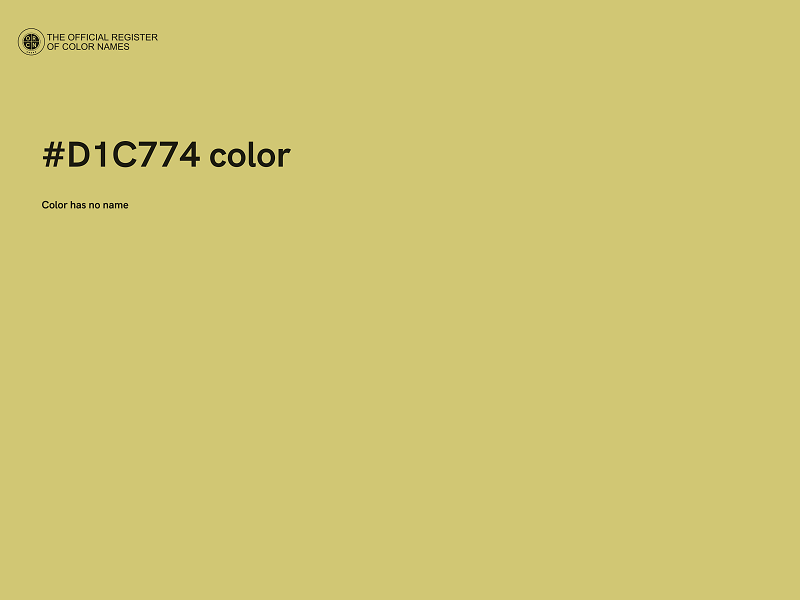 #D1C774 color image