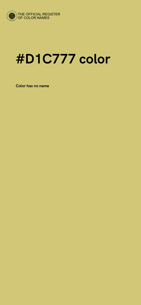 #D1C777 color image