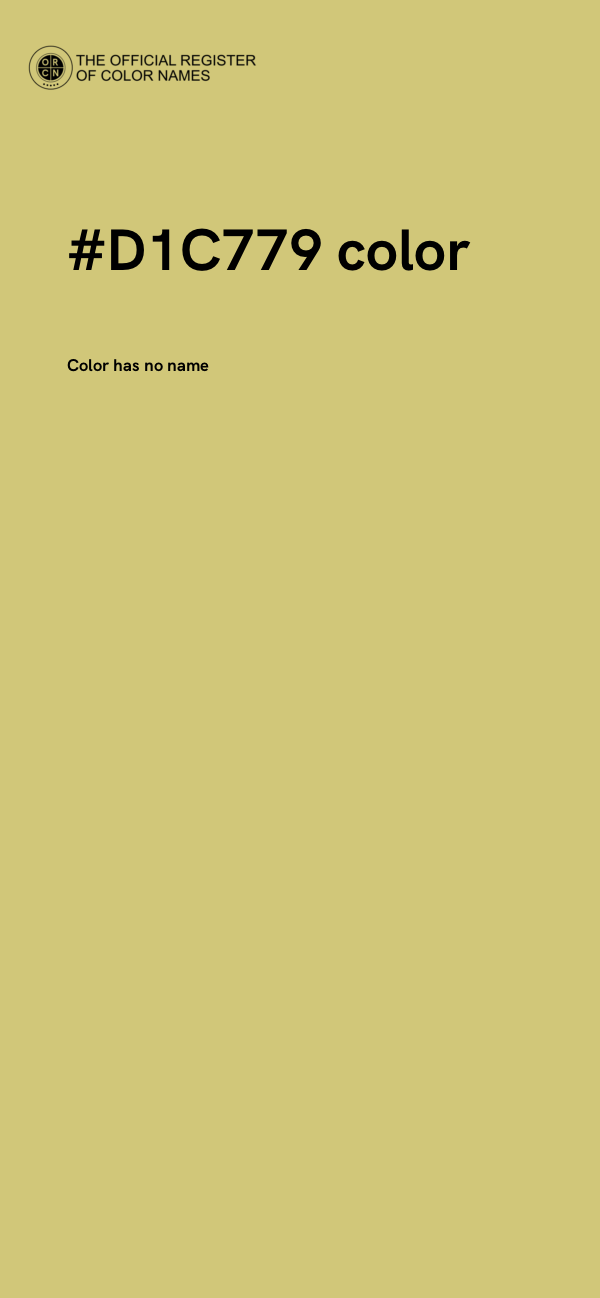 #D1C779 color image