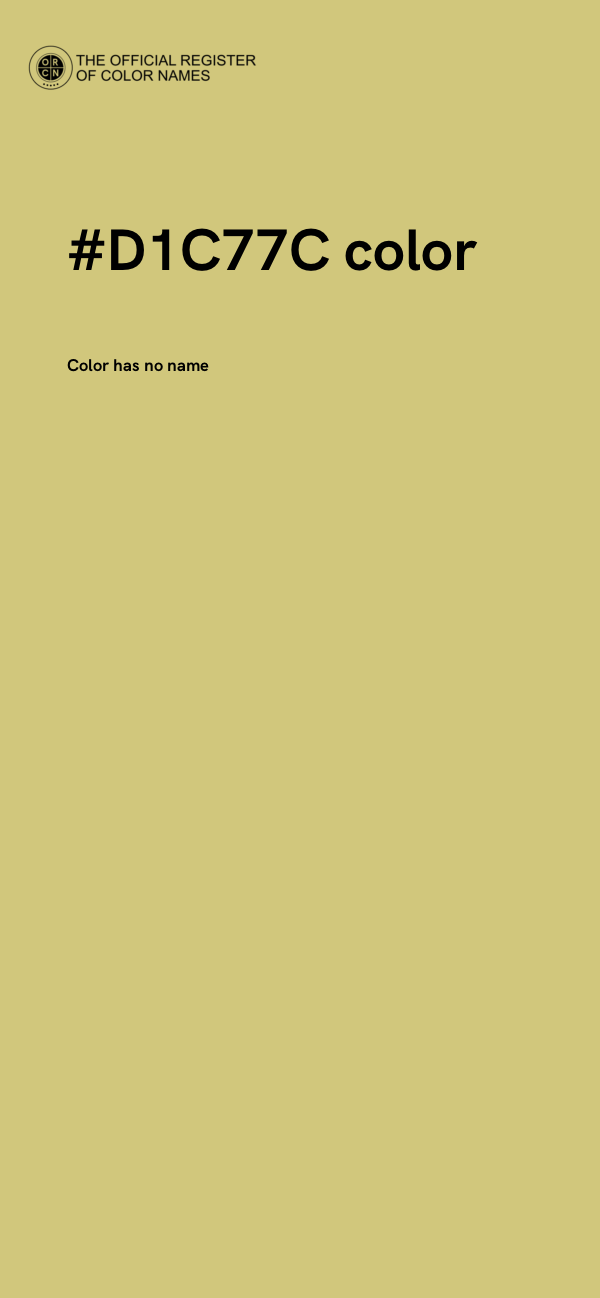 #D1C77C color image