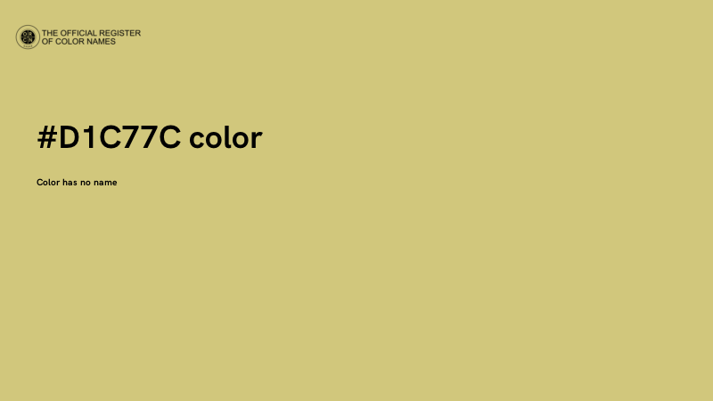 #D1C77C color image