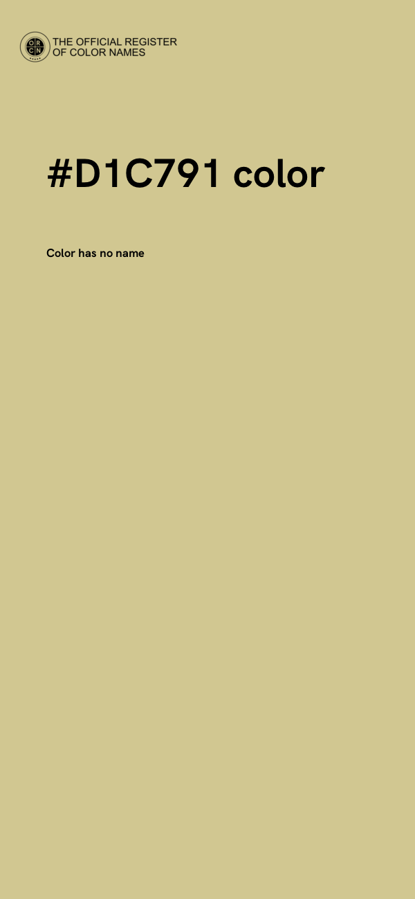 #D1C791 color image