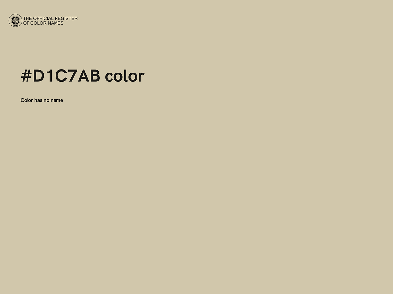 #D1C7AB color image