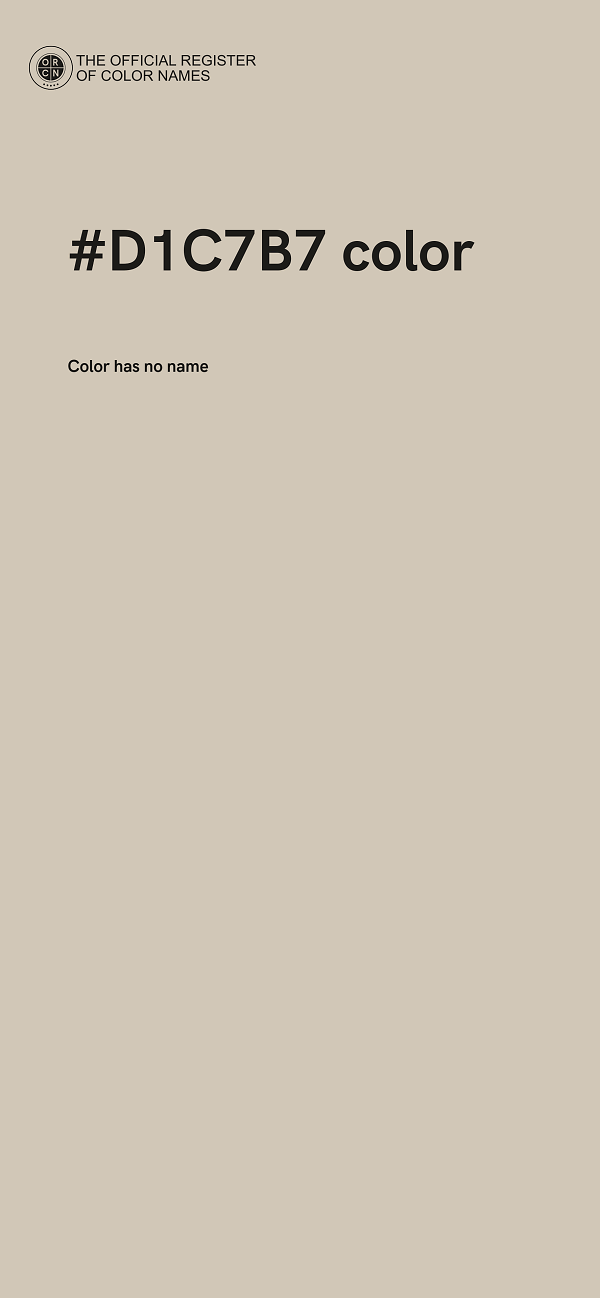 #D1C7B7 color image