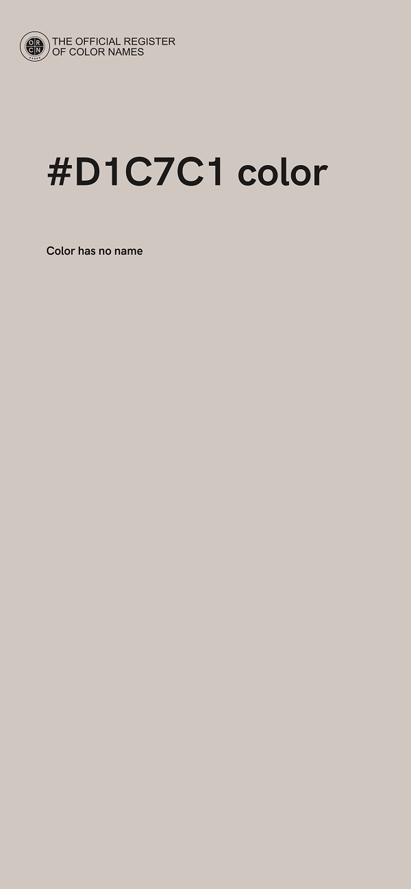 #D1C7C1 color image