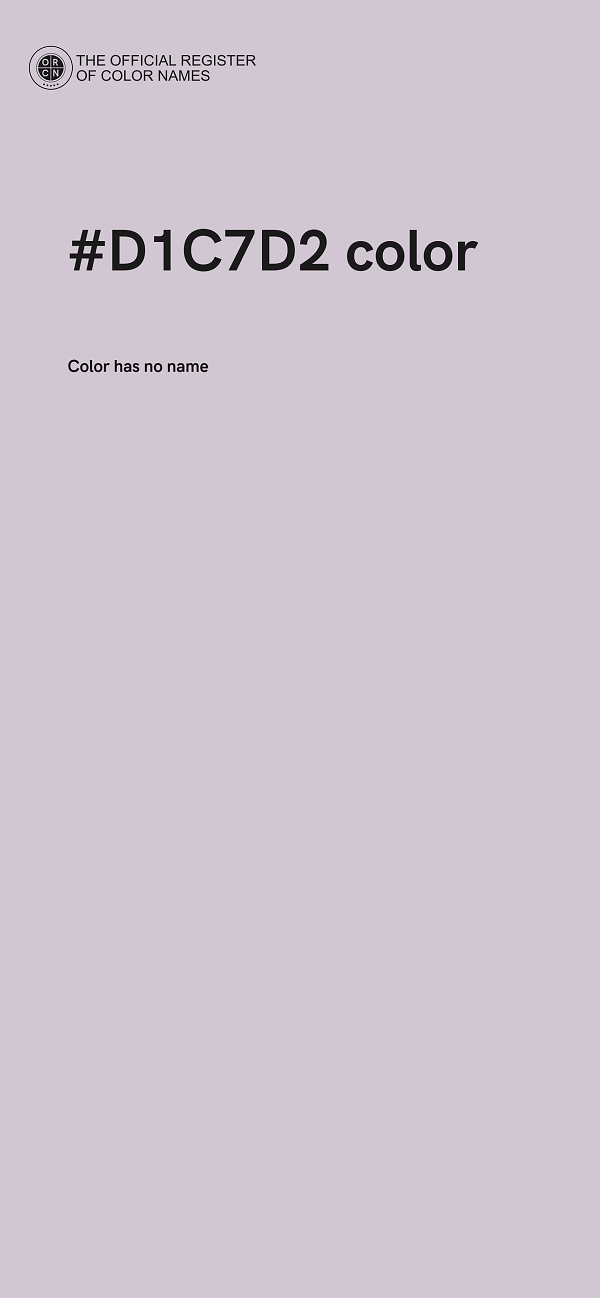 #D1C7D2 color image