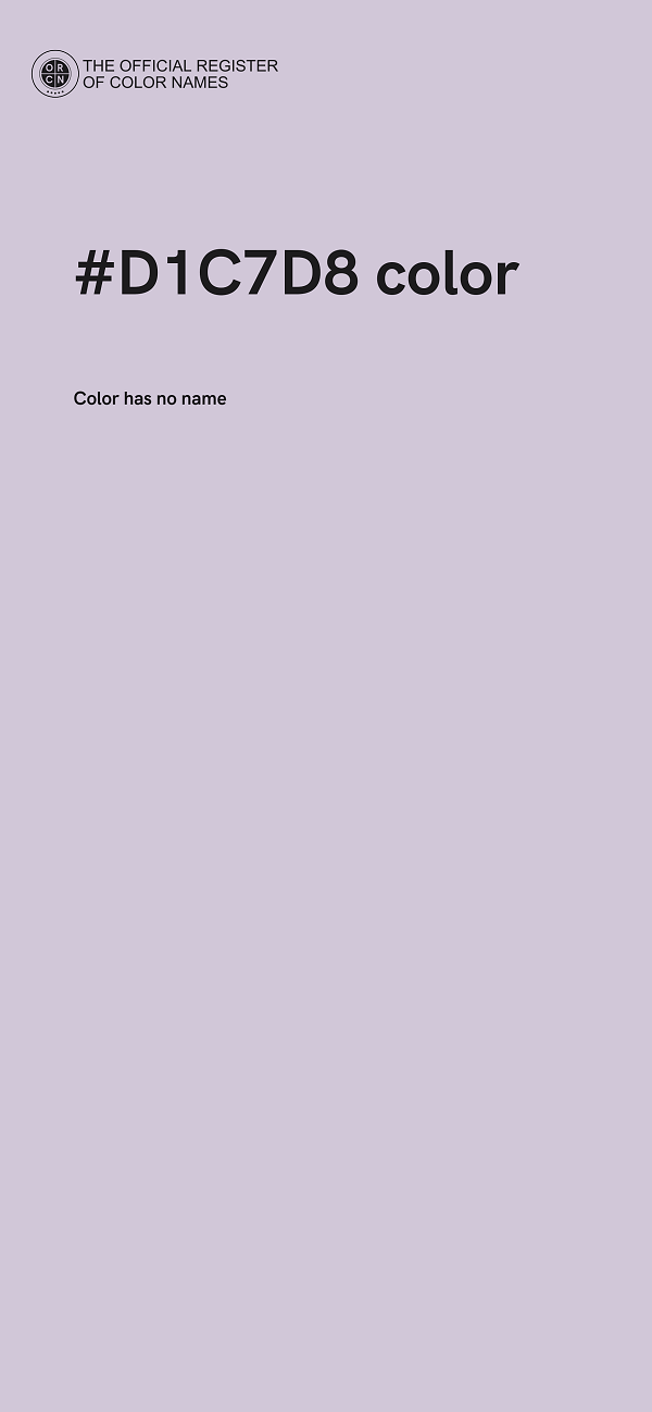 #D1C7D8 color image