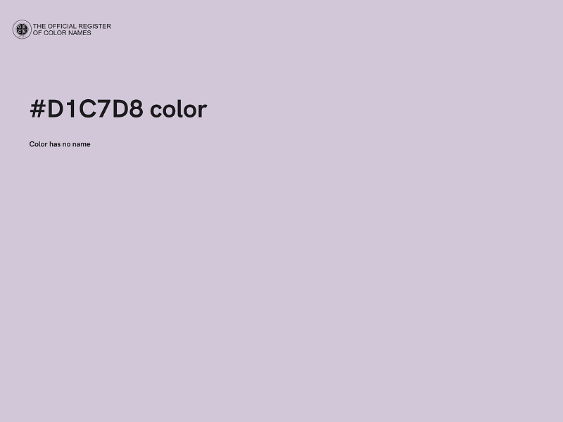 #D1C7D8 color image