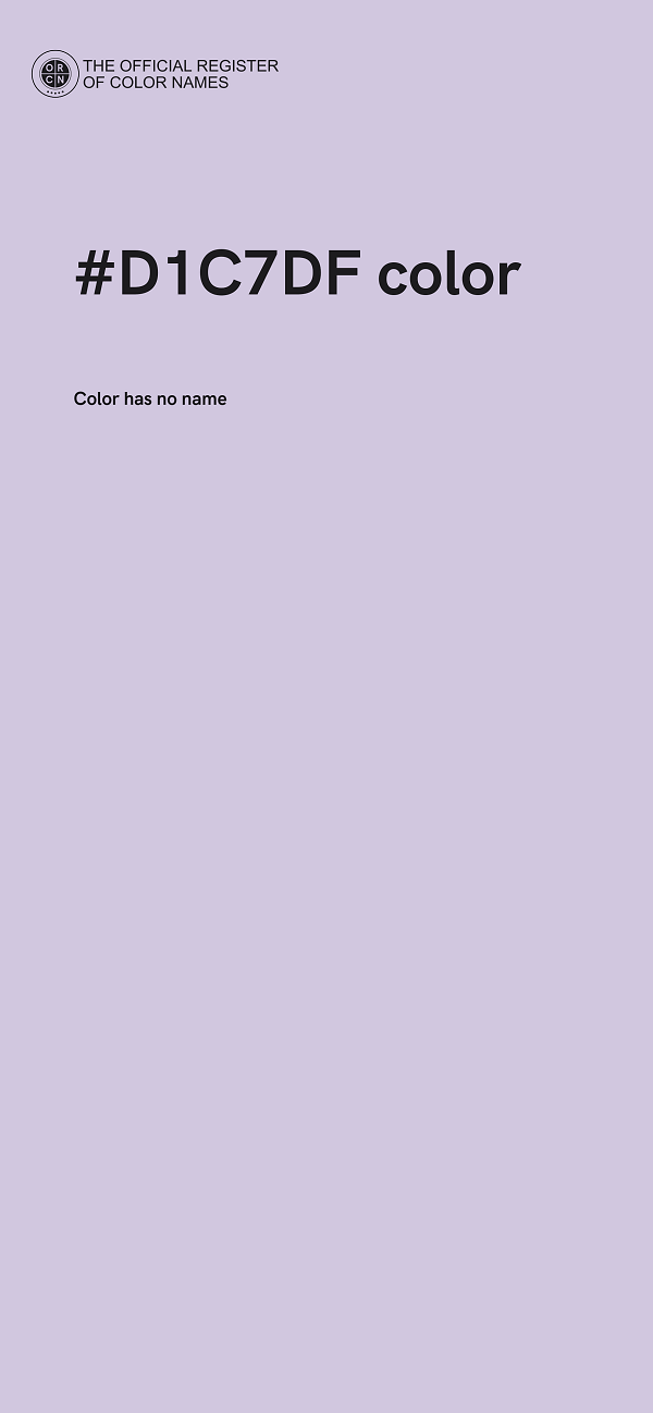 #D1C7DF color image