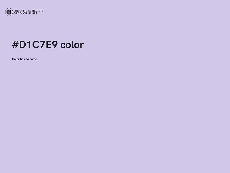 #D1C7E9 color image