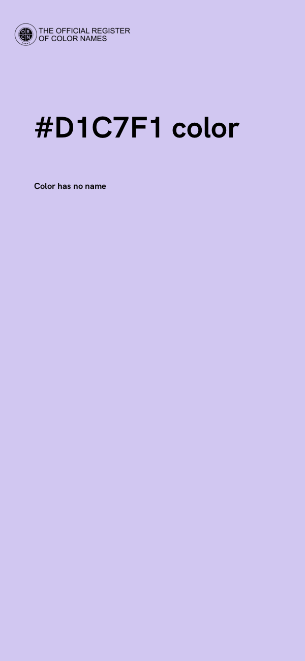 #D1C7F1 color image