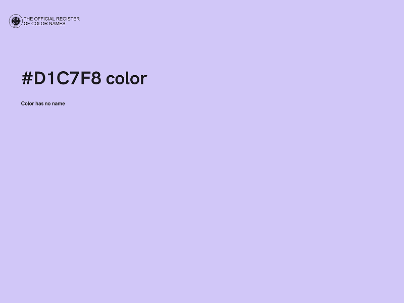 #D1C7F8 color image