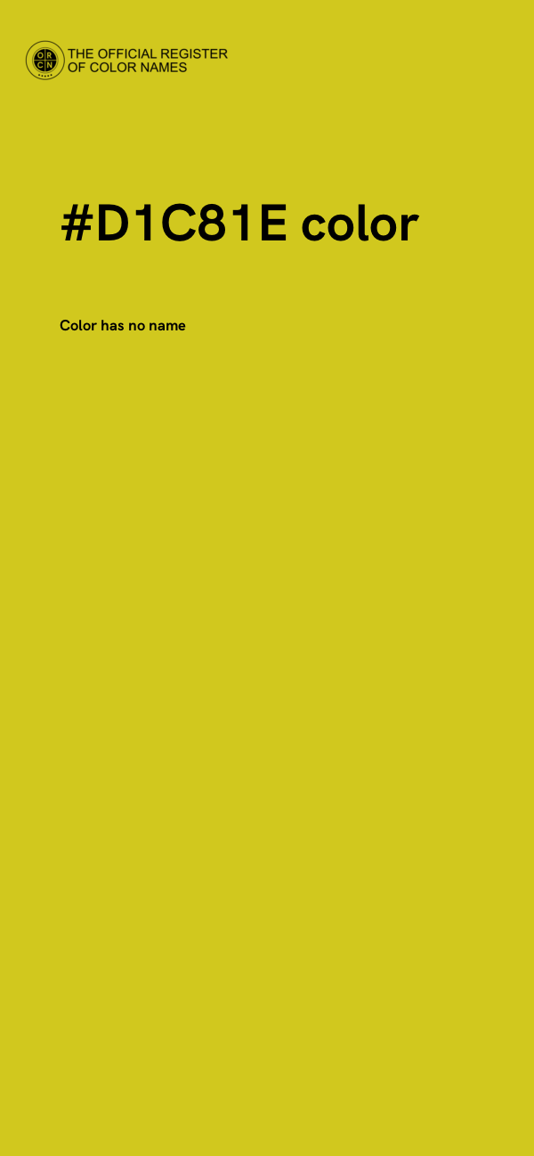 #D1C81E color image