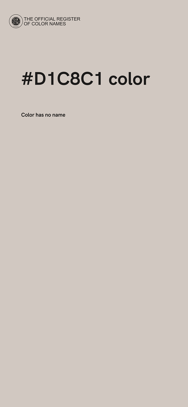#D1C8C1 color image