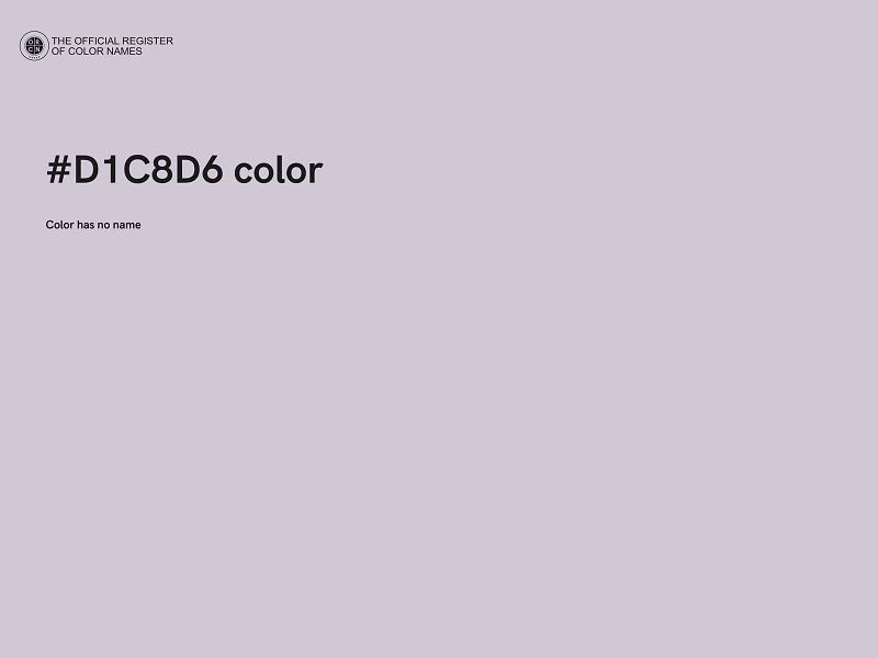 #D1C8D6 color image