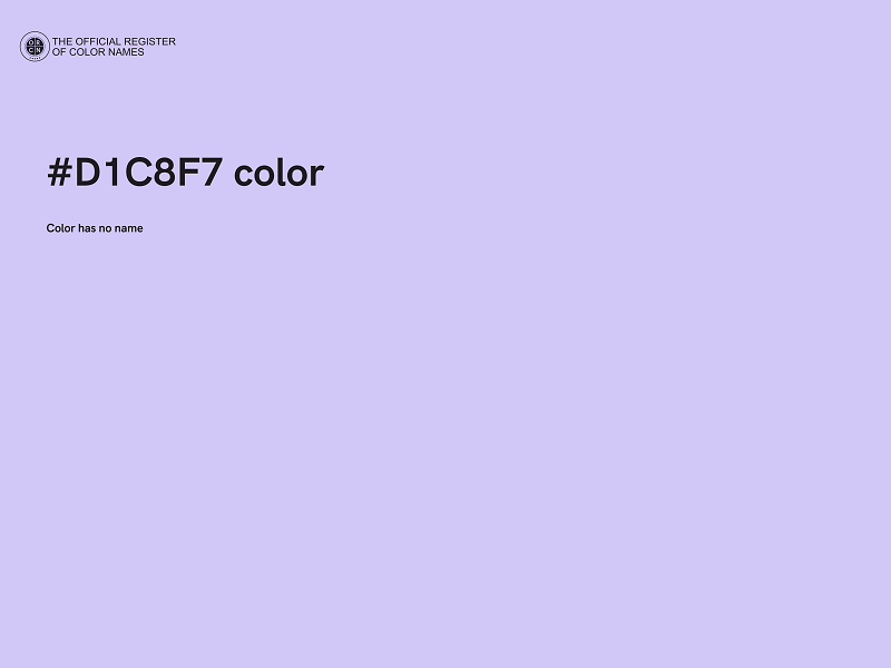 #D1C8F7 color image