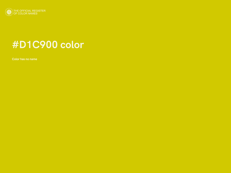 #D1C900 color image