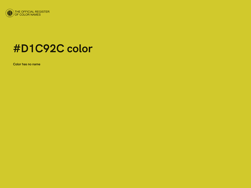 #D1C92C color image