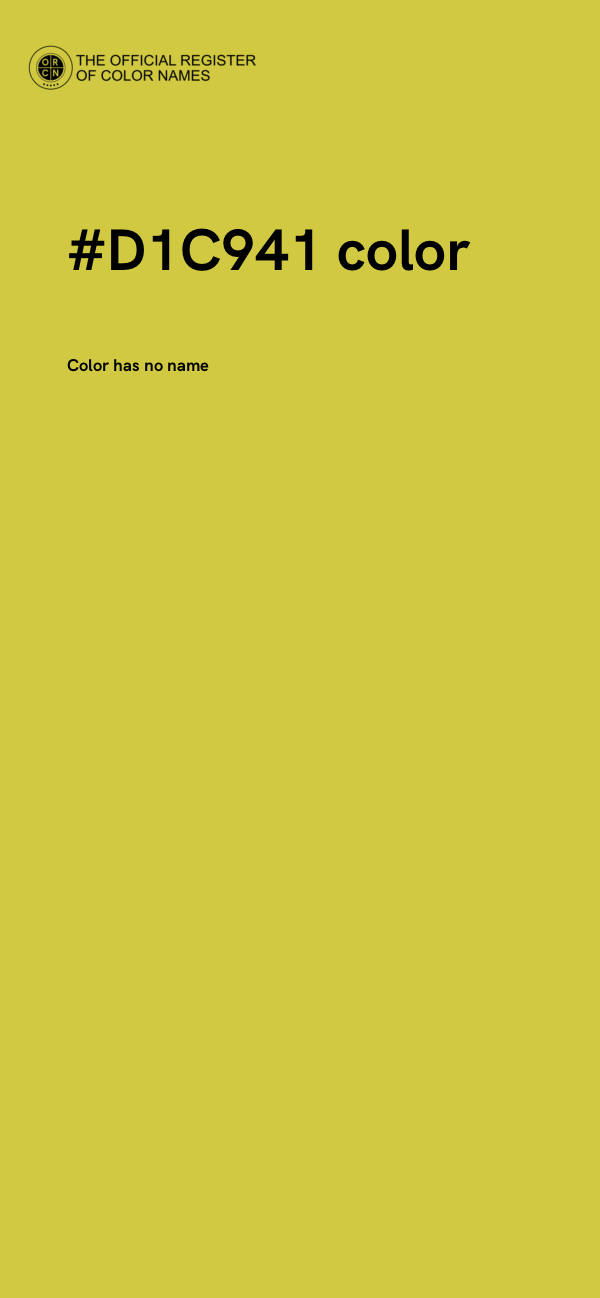 #D1C941 color image