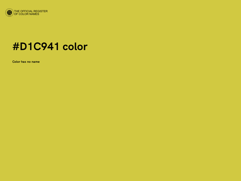#D1C941 color image