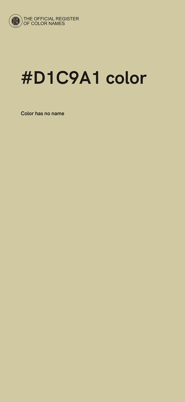 #D1C9A1 color image