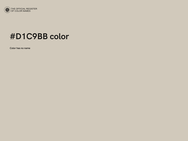 #D1C9BB color image